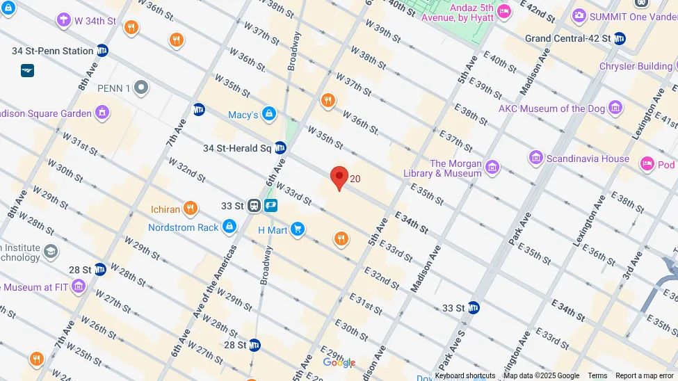 Static map preview for Golden Bean Coffee